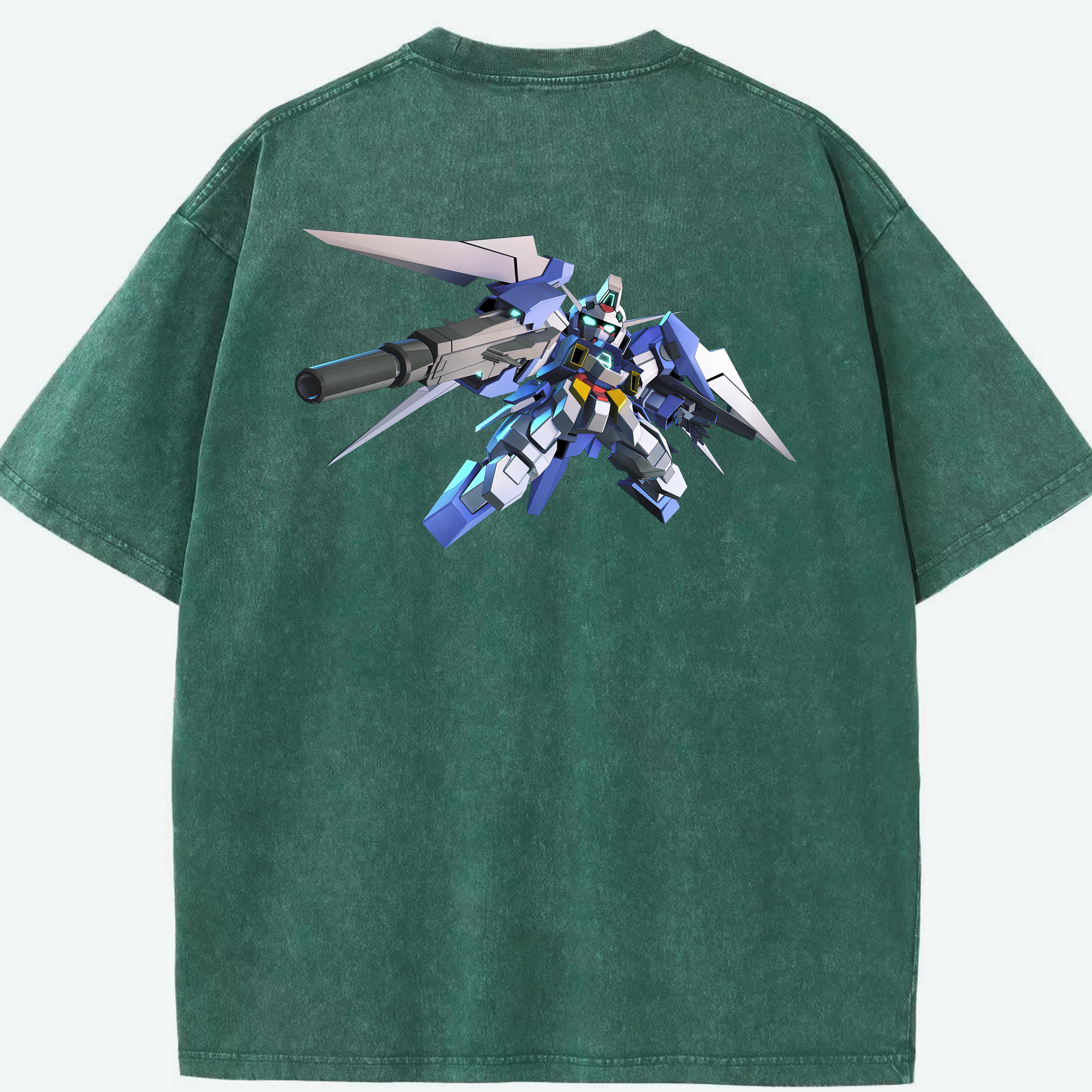 （画像用） 機動戦士ガンダム Mobile Suit Gundam 綿100% ヴィンテージ風 半袖Tシャツ（背面プリント）